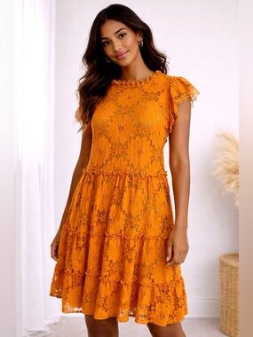 Blue Tassel Anthropologie Boho Tassel Dress | Size Small | Fully Lined